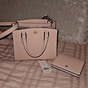 Tory Burch satchel and wallet